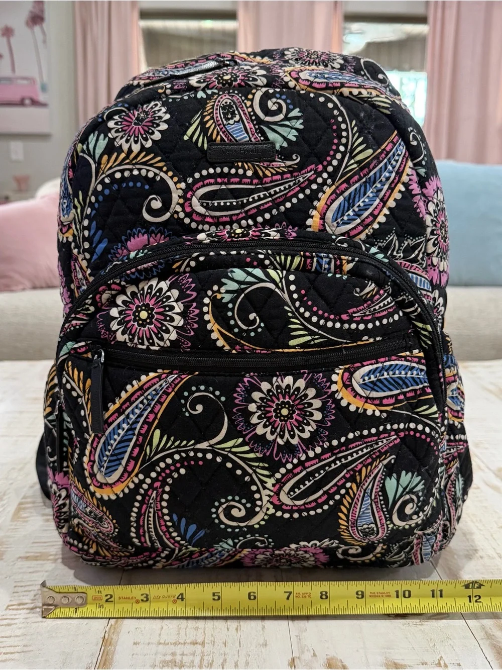 Vera Bradley Bandana Swirl Paisley Iconic Campus Backpack Retired Laptop Bag